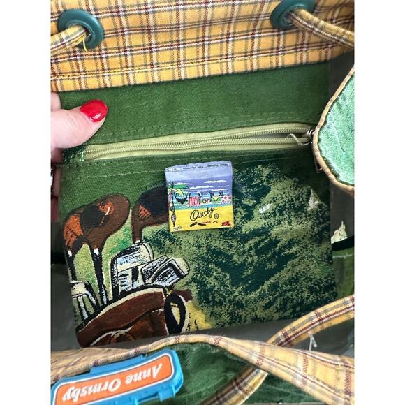 Anne Ormsby Sun Sand Golf Holiday Canvas Swimming Beach Tote Bag - Picture 9 of 14